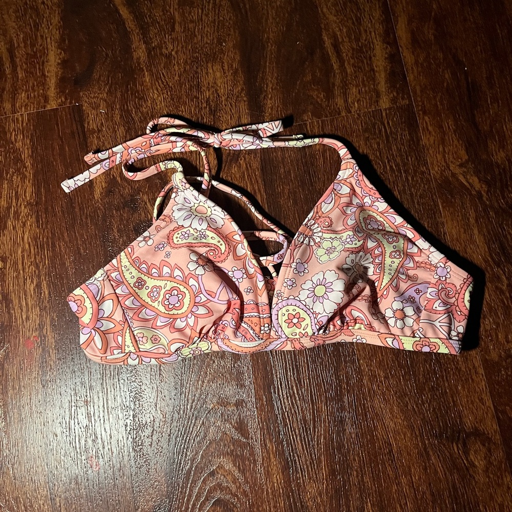 Floral Paisley Bikini Top